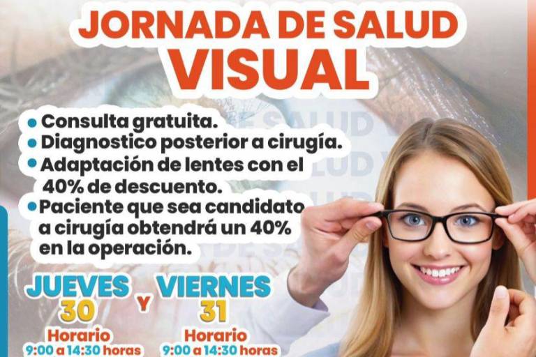 Invitan en Elota a aprovechar la primera Jornada de Salud Visual 2025