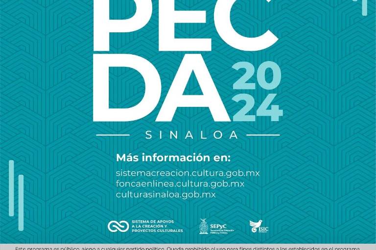Convocan a creadores sinaloenses a participar en el PECDAS 2024