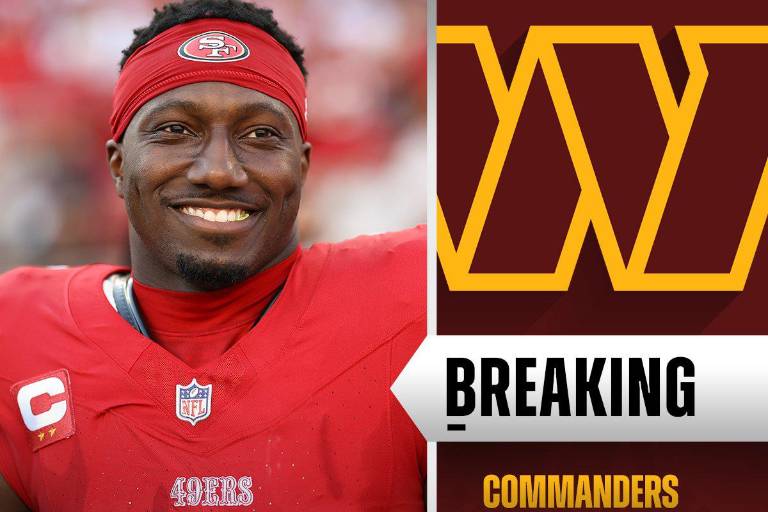 Los 49ers intercambian a Deebo Samuel a los Commanders por una selección de quinta ronda
