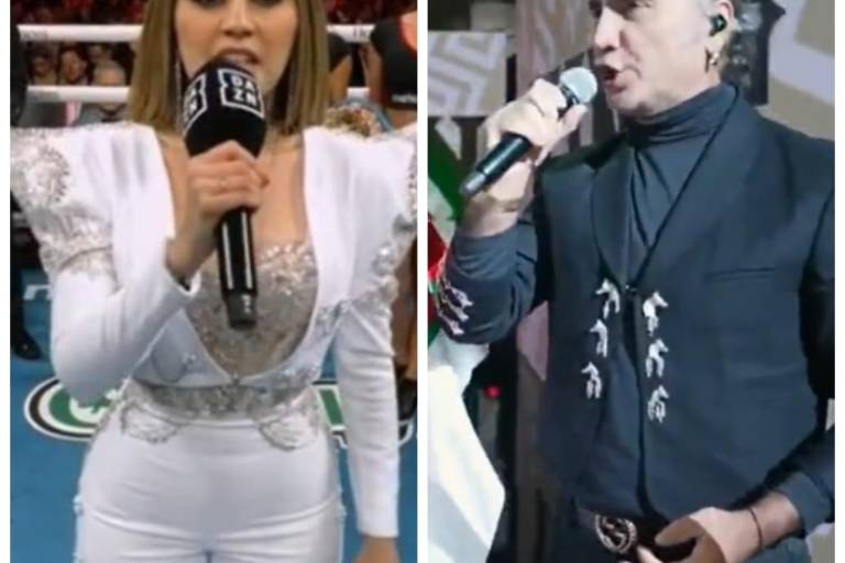 Carolina Ross y Alejandro Fernández acompañan al Canelo en su pelea en Las Vegas