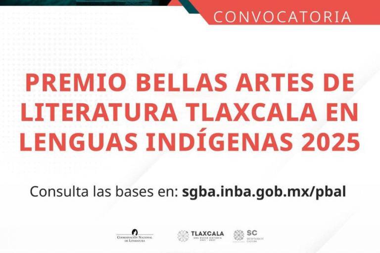 Convocan al Premio Bellas Artes de Literatura Tlaxcala en lenguas indígenas