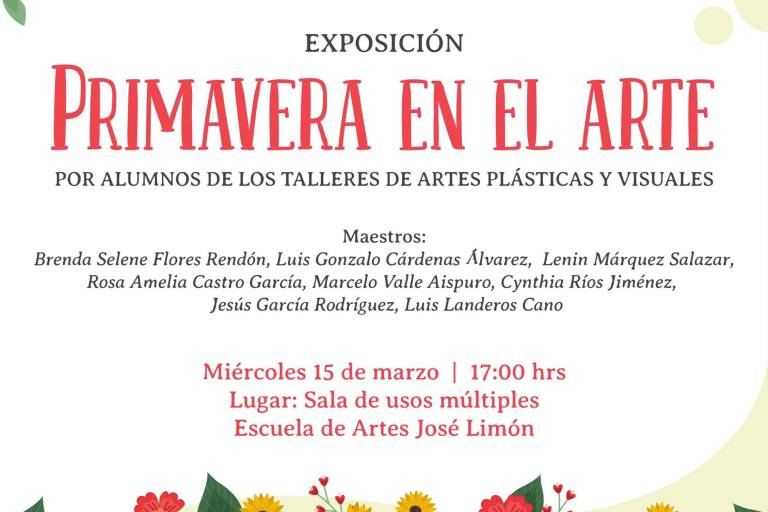 Invitan a exposición Primavera en el Arte, en el Isic