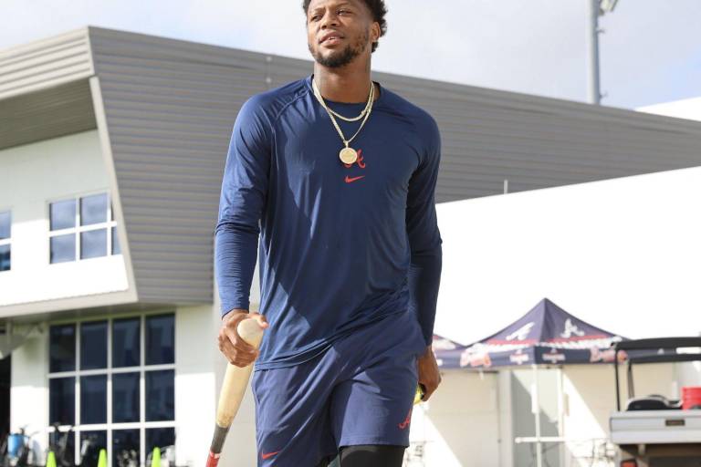Ronald Acuña Jr. decidido a recuperar su nivel, poco a poco