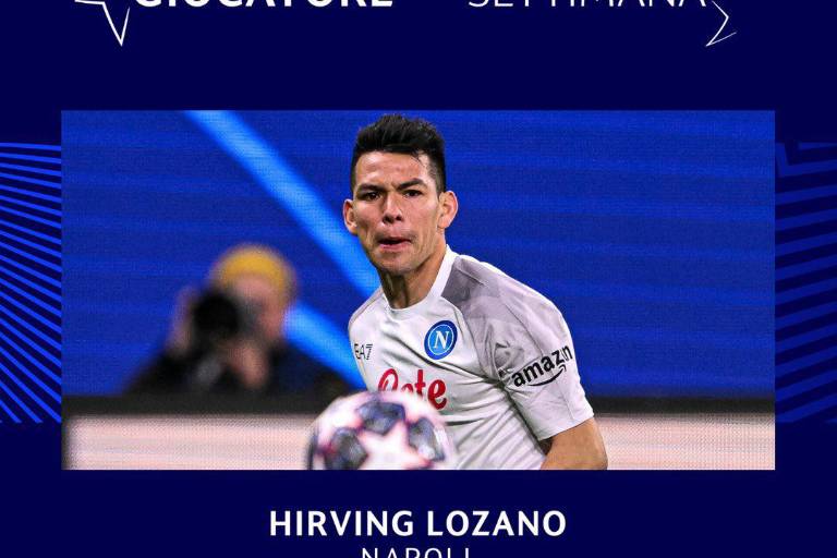 Lozano, nominado a Jugador de la Semana en la Champions