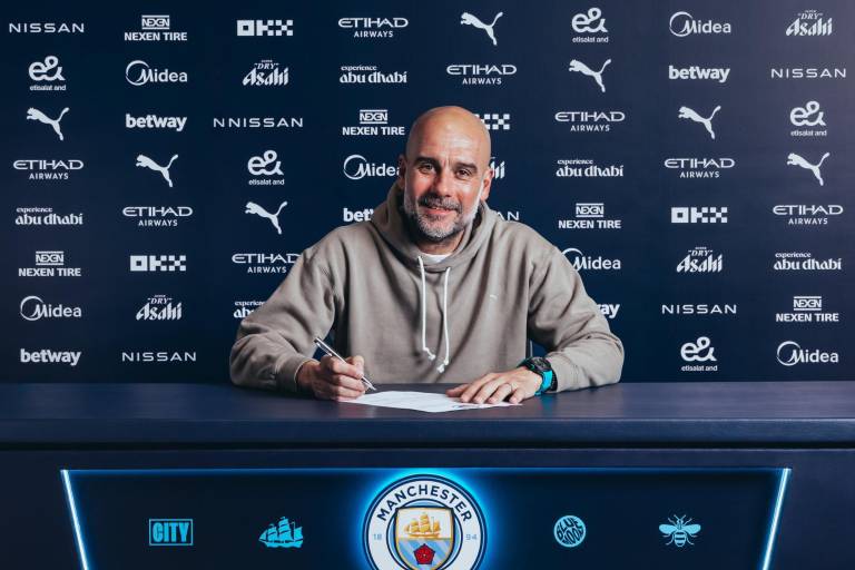 Pep Guardiola renueva con Manchester City por dos años más