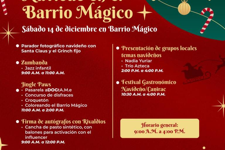 Ven al festival navideño ‘Culichilandia’ en el Barrio Mágico