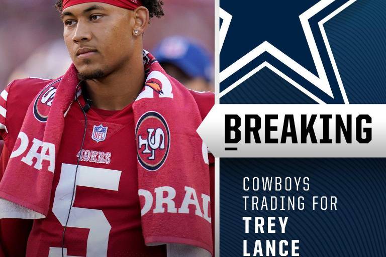 Trey Lance pasa de los 49ers a los Cowboys