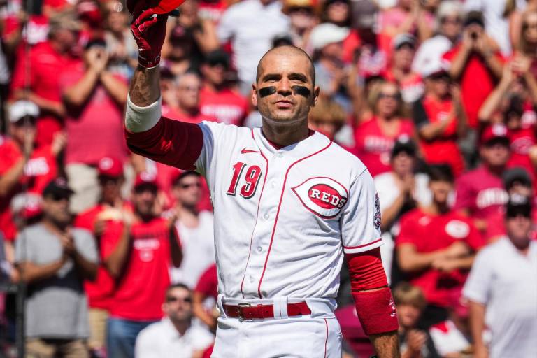 Joey Votto ovacionado en potencial último juego en casa