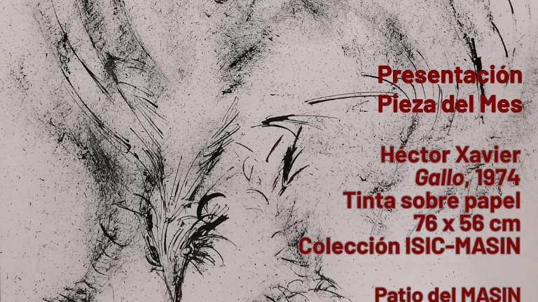 Gallo, de Héctor Xavier, será la Pieza del Mes de julio, en el Museo de Arte de Sinaloa.