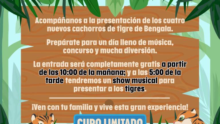 El Ayuntamiento de Culiacán informó sobre el arribo de estos nuevos ejemplares, para lo cual se preparará una jornada con entrada gratuita y eventos.