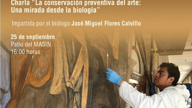 Entre las actividades del mes, estará el jueves 25 la charla La conservación preventiva del arte: una mirada desde la biología, a cargo del biólogo José Miguel Flores Calvillo.