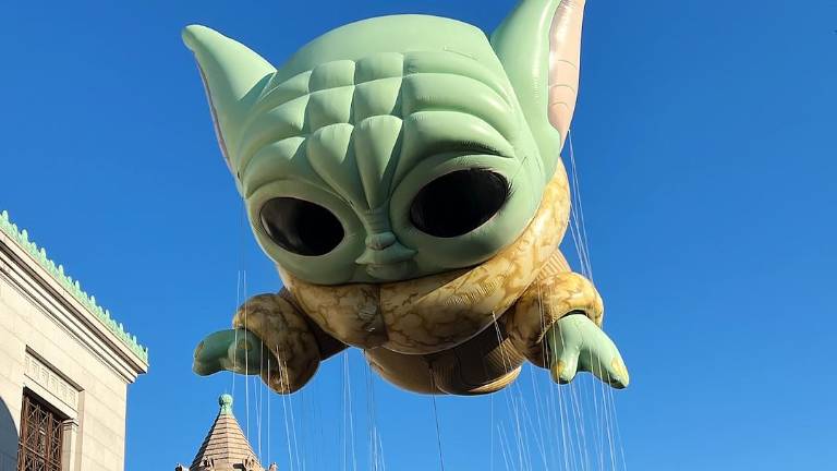 Yoda, como un globo gigante.