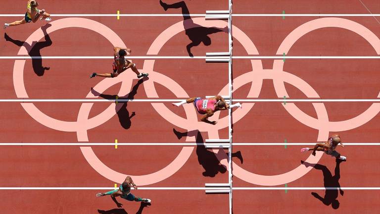 Damian Warner en acción.