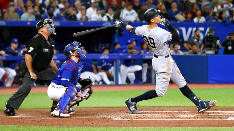 Aaron Judge alcanzó los 61 jonrones en la Liga Americana para empatar la marca de Roger Maris.