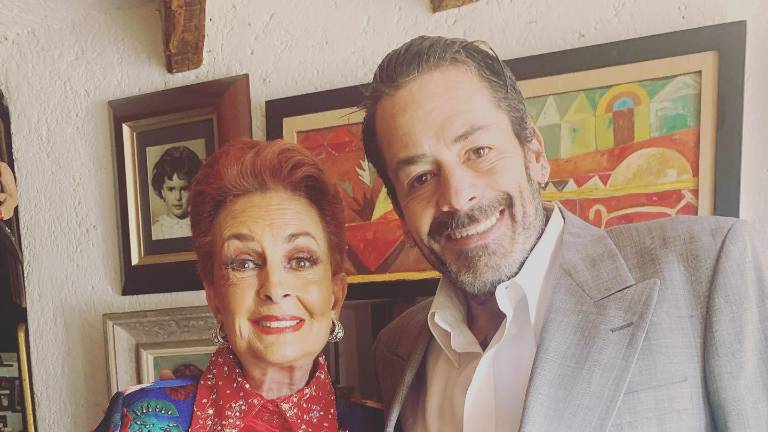 Talina Fernández con su hijo Pato Levy.