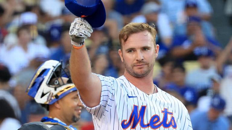 Pete Alonso va por su tercer título del Derby de Cuadrangulares el próximo martes 16 de julio.