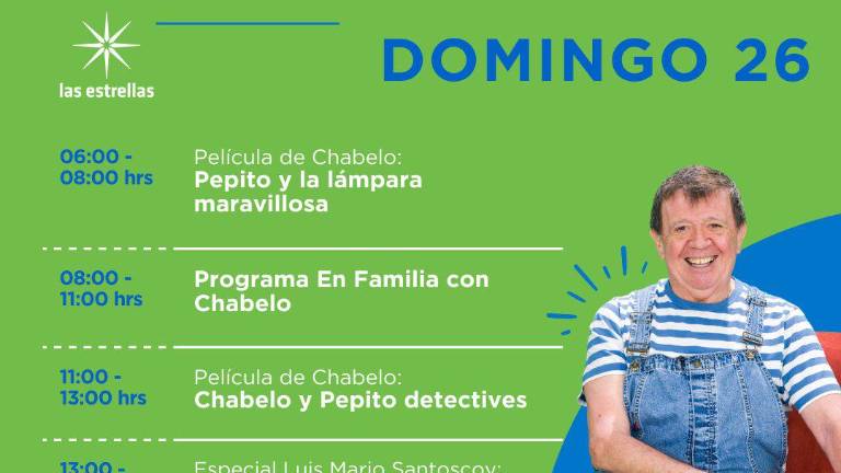 Emilio Azcárraga Jean da conocer la programación de Las Estrellas del domingo 26, en honor a Chabelo.