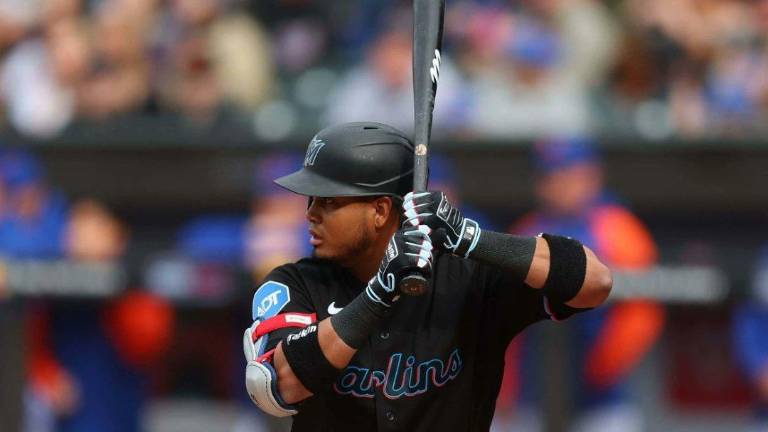 Luis Arráez ha estado fuera de circulación con los Marlins de Miami.