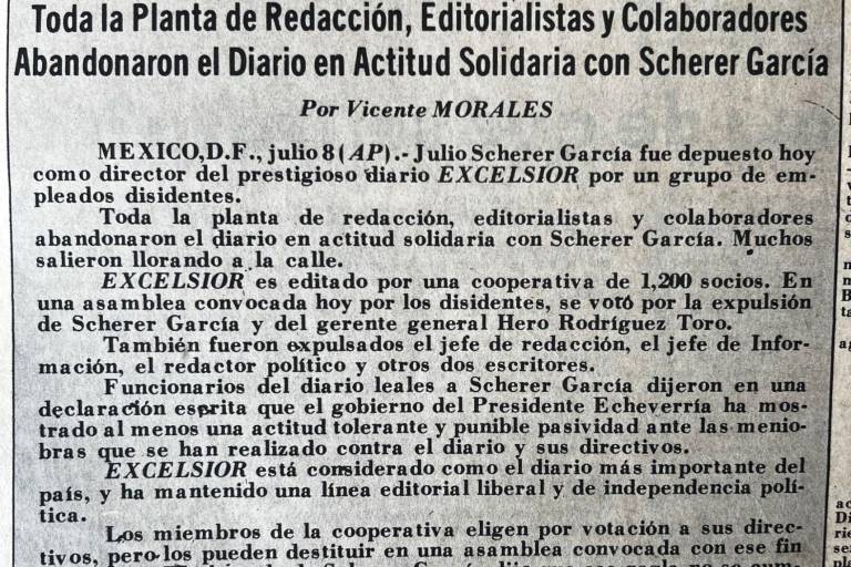 Así fue el golpe a Excélsior con Echeverría en 1976