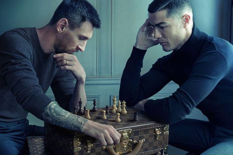 Imagen de Cristiano Ronaldo y Messi jugando ajedrez hace estallar las redes