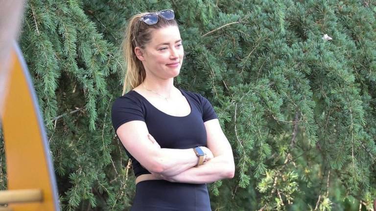 Amber Heard captada en España.