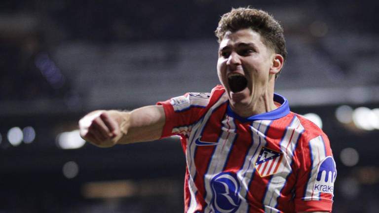 Julián Álvarez se vistió de héroe para el Atlético de Madrid.