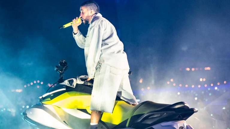 Bad Bunny durante su presentación en Coachella