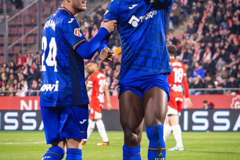 El Getafe gana en Girona y enlaza la cuarta alegría a domicilio