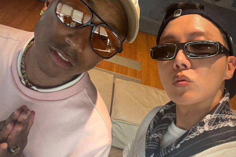 Insinúan colaboración J-Hope de BTS y Pharrell Williams