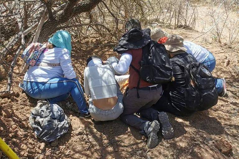 Madres Buscadoras de Sonora localizan al menos seis cuerpos en el norte de Hermosillo