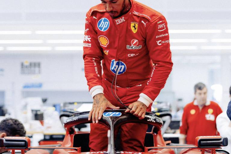 Accidente de Lewis Hamilton en pruebas privadas de Ferrari