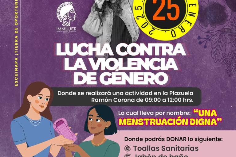 Organizan en Escuinapa colecta para una menstruación digna