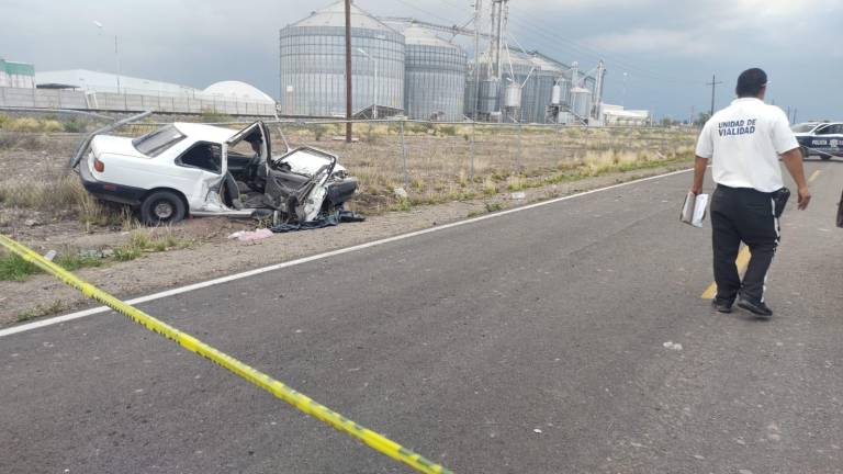 Una de las unidades que se vieron involucradas en el accidente.