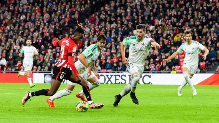 Pese a dominar con claridad, el Athletic Club no pudo romper el cero ante el Osasuna