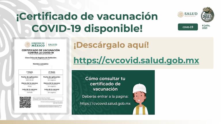 Certificado de vacunación