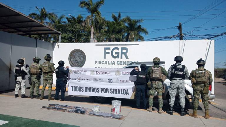 El Grupo interinstitucional puso el vehículo y el armamento a disposición de la Fiscalía.