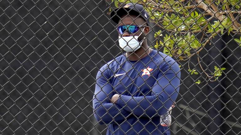 Yordan Álvarez, pelotero de Astros.