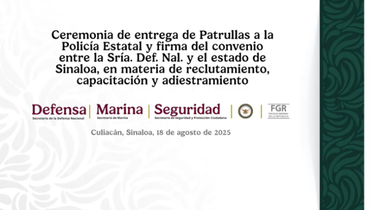 Actividades del Gabinete de Seguridad en Sinaloa.