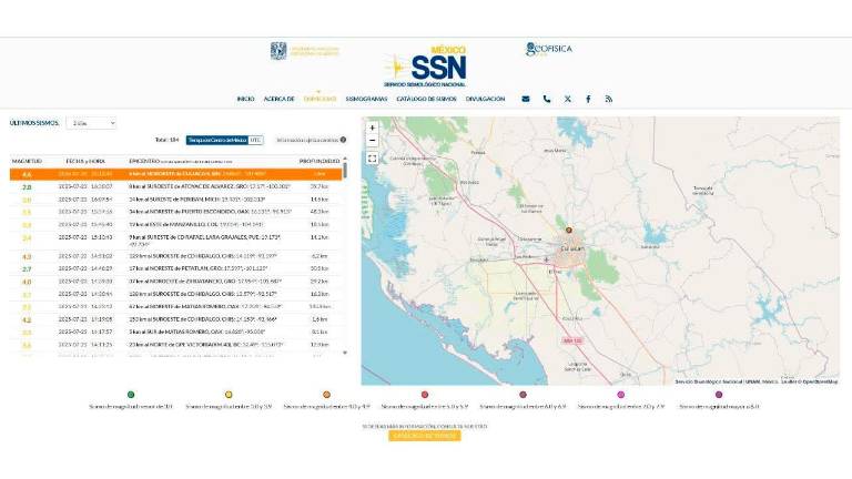 Zona donde se registró el sismo la noche del miércoles al norte de Culiacán.