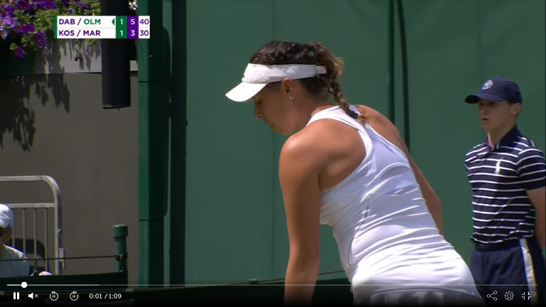 Giuliana Olmos está en la tercera ronda de Wimbledon.