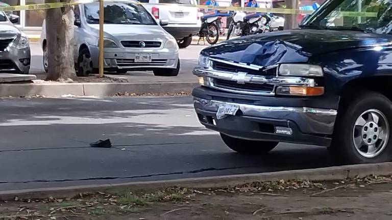 El atropellamiento de la adulta mayor ocrruió la tarde de este viernes en el Centro de Culiacán.