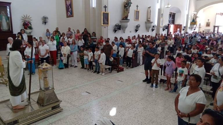 El Santuario de Nuestra Señora del Rosario recibe este domingo la visita de las reliquias de San Judas Tadeo, que también estarán en Mazatlán.