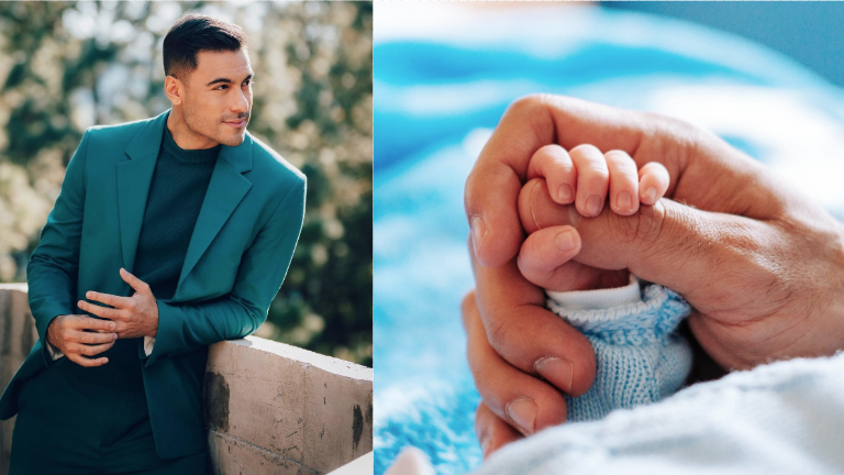 Carlos Rivera disfruta su faceta como papá.