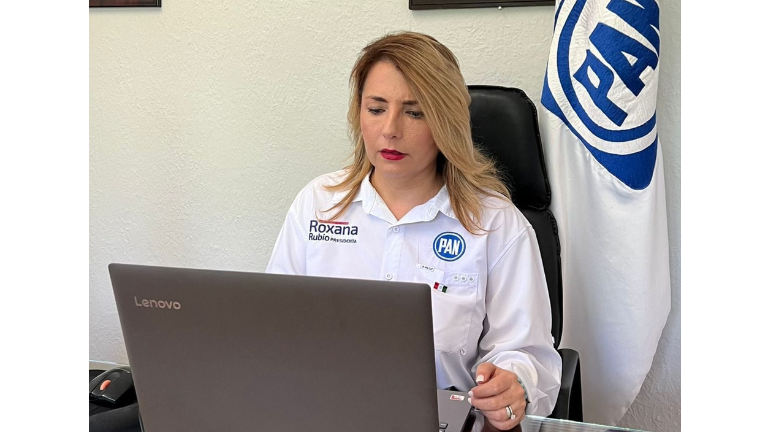 Roxana Rubio Valdez se ausentó en una reunión del Frente Cívico Nacional este jueves.