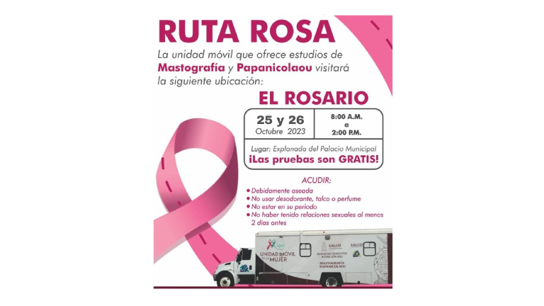 La invitación es para todas las mujeres en edades de entre 40 a 69 años para poderse realizar los estudios.