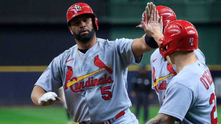 Albert Pujols ha estado candente a la ofensiva con los Cardenales de San Luis.