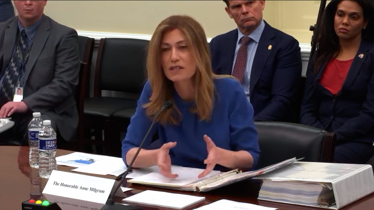 Anne Milgram compareció este jueves ante el Comité de Asignaciones de la Cámara de Representantes de Estados Unidos.