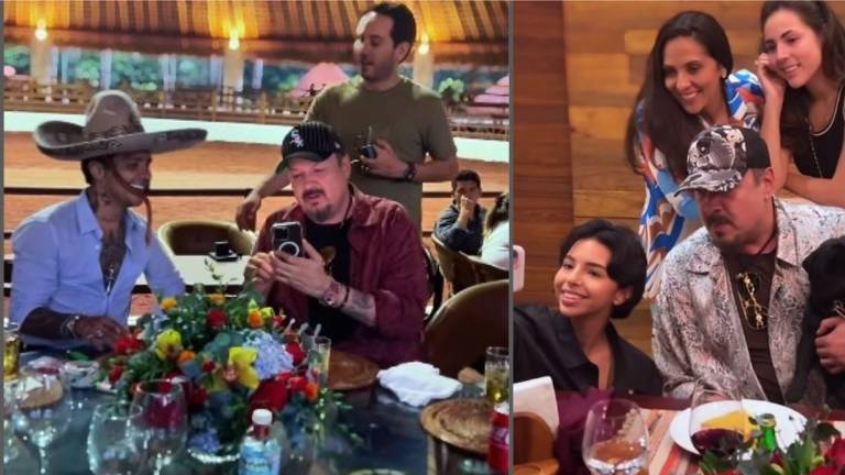Pepe Aguilar celebra sus 56 años acompañado de su familia y Christian Nodal.