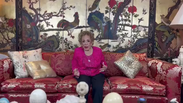 La actriz Silvia Pinal resalta que se encuentra perfectamente bien de salud.