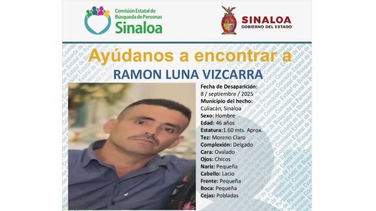 Las autoridades habían emitido una ficha de búsqueda para Ramón, quien había sido reportado como desaparecido desde el 8 de septiembre.
